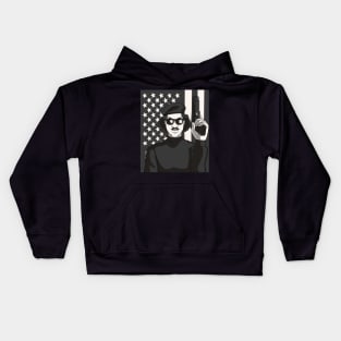 Black Panther Party American Flag Kids Hoodie